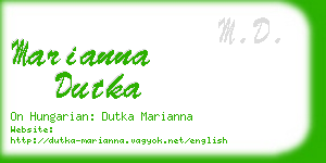 marianna dutka business card